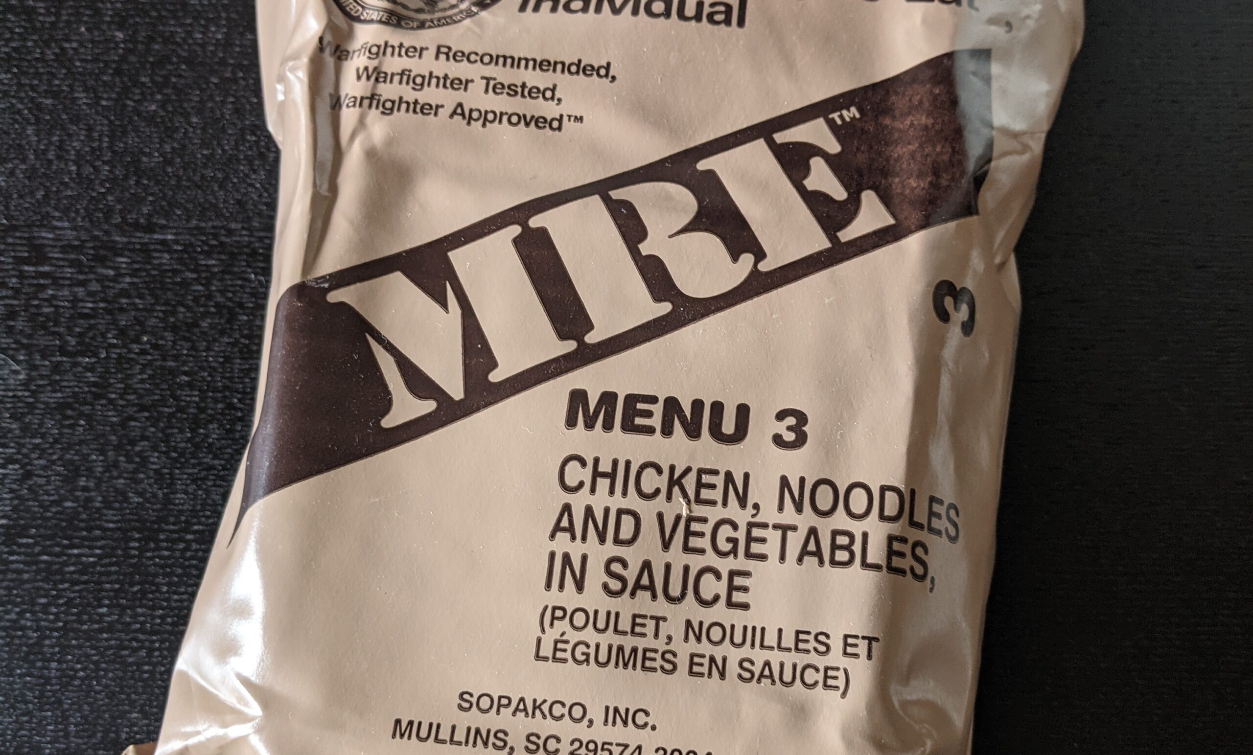 正規品】 米軍 レーション(3個セット・メニュー10~12) MRE その他 