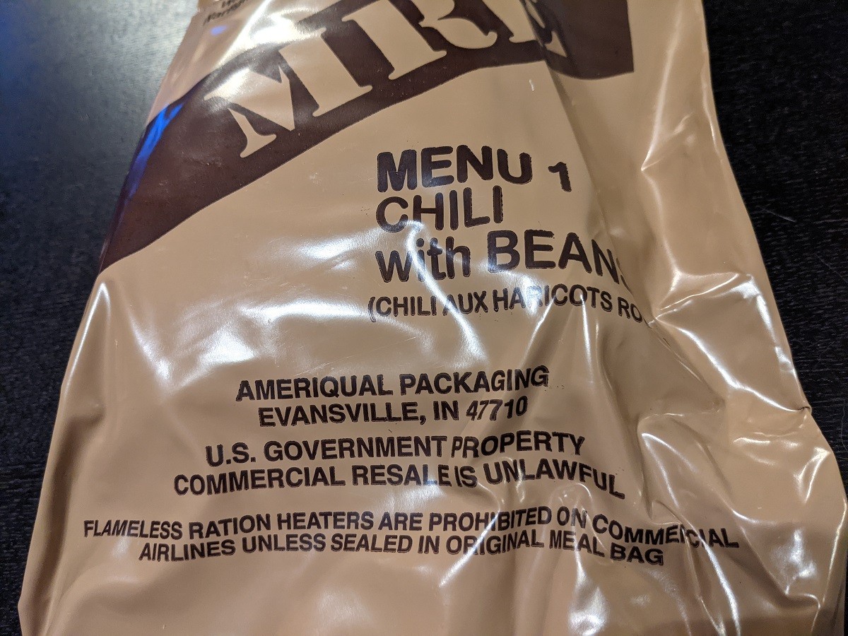 2015年製メニューNo.1「Chili Beans」の外装