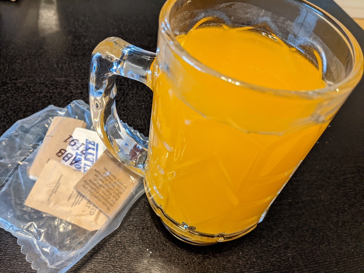 MREのオレンジジュース完成