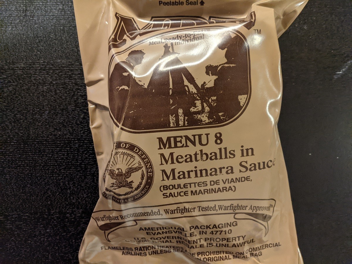 米軍MREレーション】2015年製メニューNo.8「ミートボール」の実食レビュー！ - MRE.JP